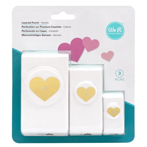 Set de 3 Ponchadores - Corazones
