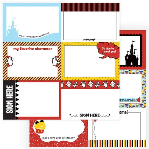 Papel 12x12 - autograph cards - Another Day at the Park