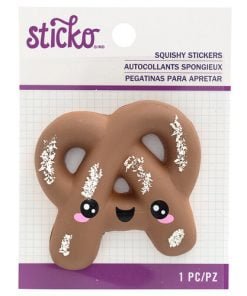 Squishy Sticker – pretzel – Sticko