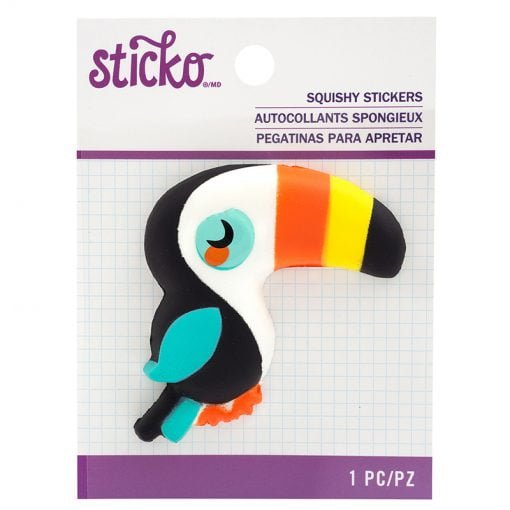 Squishy Sticker – toucan – Sticko