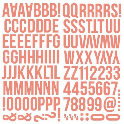 Stickers de Letras – coral – Color Vibe - Image 2