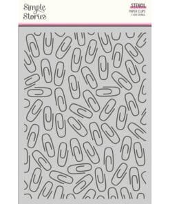 Stencil - Paper Clips - Let's Get Crafty - Simple Stories