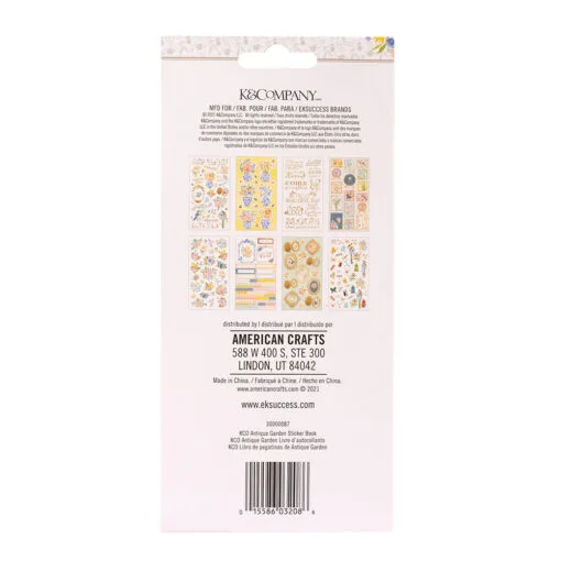 Sticker Book - Antique Garden - K and Company - American Crafts - Image 2