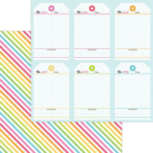 Papel 12x12 - Shine Bright - Over the Rainbow