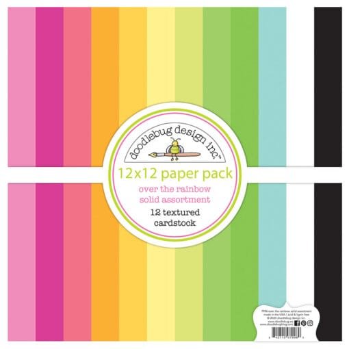 Kit de Papeles Básicos 12x12 - lisos - Over the Rainbow