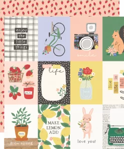Papel 12x12 - 3x4 Elements - The Little Things