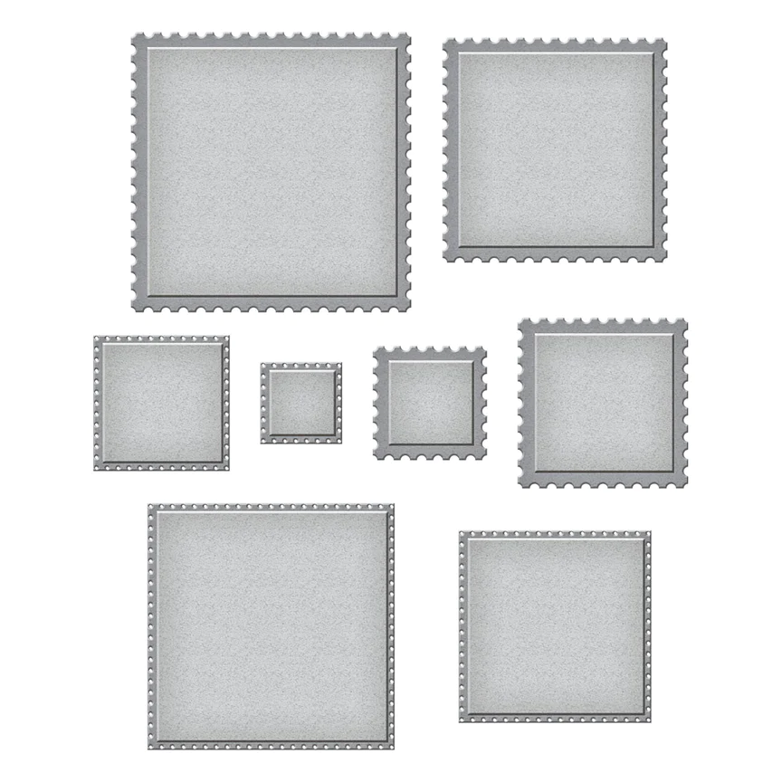 Troquel - Postage Edge Squares - Spellbinders