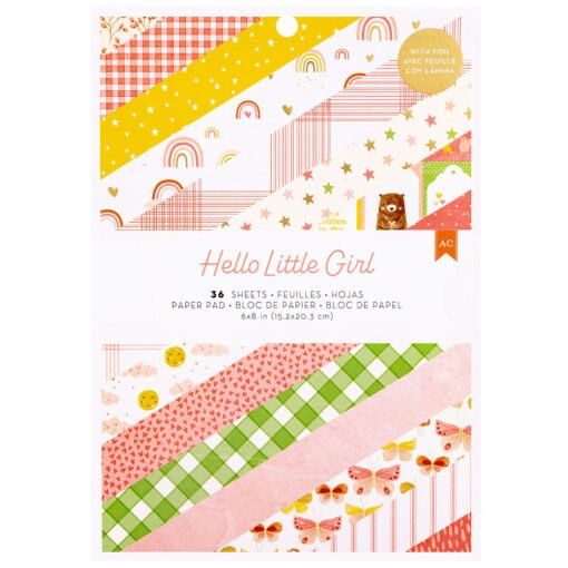 Block 6x8 - Hello Little Girl - Bebé - American Crafts