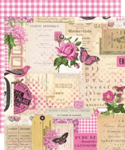Papel 12x12 - Fucsia - Simple Vintage Essentials Color Palette