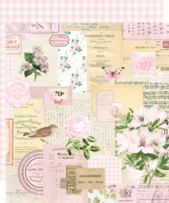 Papel 12x12 - Rosa - Simple Vintage Essentials Color Palette