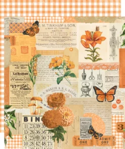 Papel 12x12 - Naranja - Simple Vintage Essentials Color Palette