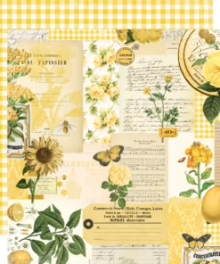 Papel 12x12 - Amarillo - Simple Vintage Essentials Color Palette