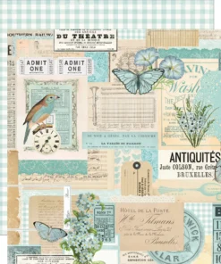 Papel 12x12 - Celeste - Simple Vintage Essentials Color Palette