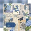 Papel 12x12 - Azul - Simple Vintage Essentials Color Palette