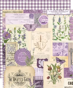 Papel 12x12 - Violeta - Simple Vintage Essentials Color Palette