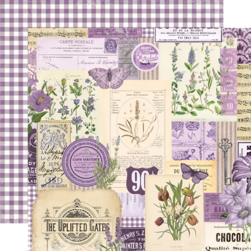 Papel 12x12 - Violeta - Simple Vintage Essentials Color Palette