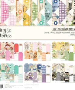 Kit de Papeles 12x12 - Tags - Color Palette