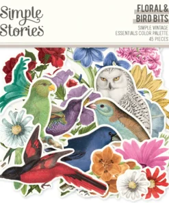 Floral and Birds Bits and Pieces - Simple Vintage Essentials Color Palette