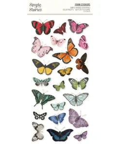 Foam Stickers - Butterfly and Floral - Simple Vintage Essentials Color Palette