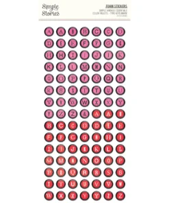 Foam Stickers - Type Keys - Warm - Simple Vintage Essentials Color Palette