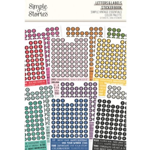 Sticker Book - Letras y Frases - Simple Vintage Essentials Color Palette