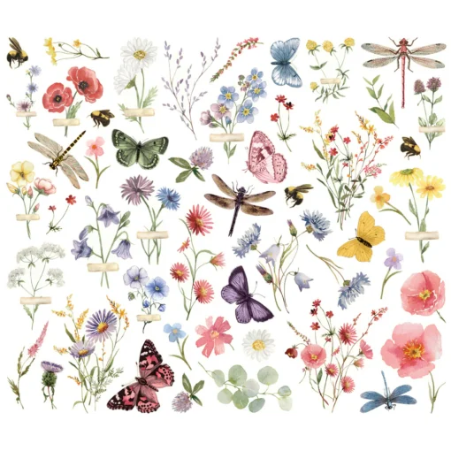 Floral Bits and Pieces - Simple Vintage Meadow Flowers - Image 2