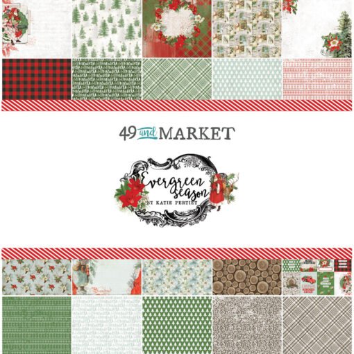 Kit de Papeles 12x12 - Evergreen Season - 49 and Market