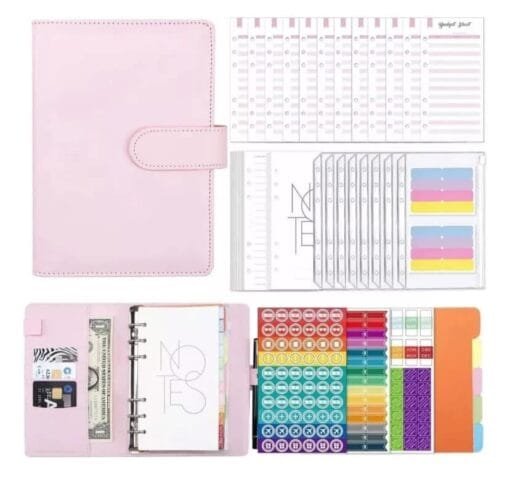 Planner A6/Organigastos - Colores Lisos - Con Relleno
