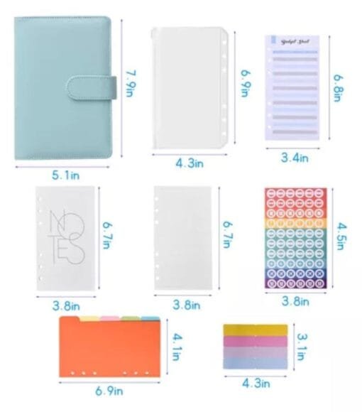 Planner A6/Organigastos - Colores Lisos - Con Relleno - Image 2