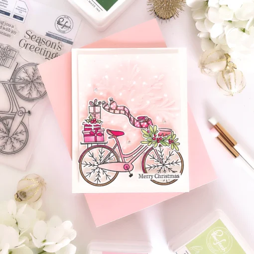 Set de Sello y Troquel - Holiday Bicycle - Pinkfresh - Image 5