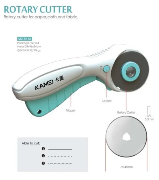 Cutter Rotatorio - Papel y Tela - KAME - Image 2