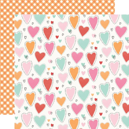 Papel 12x12 - Happy Heart Day - Heartstrings