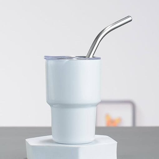 Mini Vaso con Pajilla para Sublimar