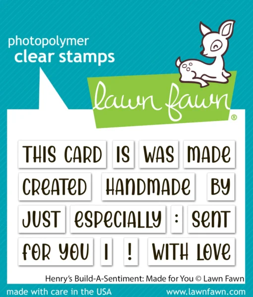 Sellos - Henry's Build-A-Sentiment: made for you - Lawn Fawn