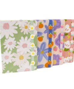 Alternative view of Libretas - Frutas y Flores - 4 estilos - Hojas Rayadas