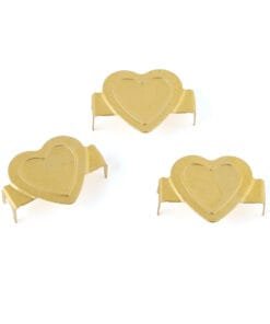 Alternative view of Charm Staples - Corazones Dorados - Grapas - Charm Stapler - We R