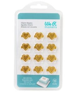 Charm Staples - Corazones Dorados - Grapas - Charm Stapler - We R