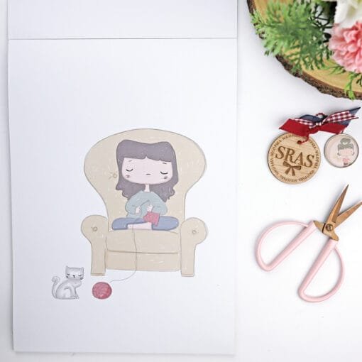 Block 9x12 - Ilustraciones - La Sra. Lola - Image 3
