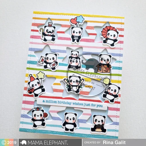 Set de Sello y Troquel - Little Panda Agenda - Mama Elephant - Image 4
