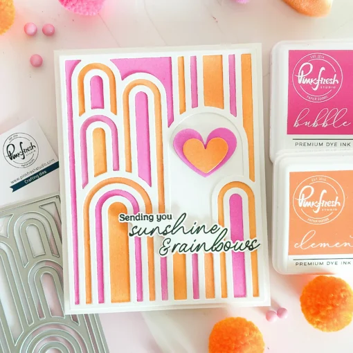 Set de Troquel y Stencil - Elevated Rainbows - Pinkfresh - Image 4