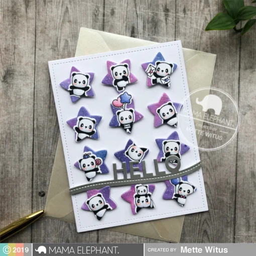 Set de Sello y Troquel - Little Panda Agenda - Mama Elephant - Image 3