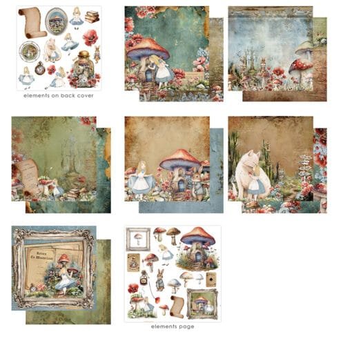 Block 12x12  - Return To Wonderland - Prima Marketing - Image 2
