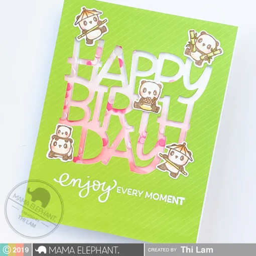 Set de Sello y Troquel - Little Panda Agenda - Mama Elephant - Image 7