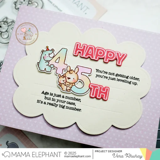 Set de Sello y Troquel - Counting Left - Mama Elephant - Image 3
