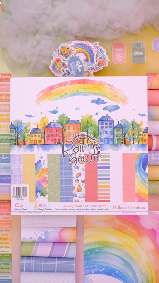 Kit de papeles 12x12 - Rainbow - Johanna Rivero
