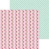 Papel 12x12 - Strawberry Stripe - Berry Sweet