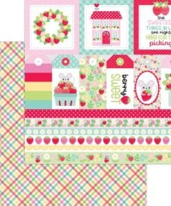 Papel 12x12 - Berry Basket - Berry Sweet