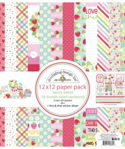 Kit de Papeles 12x12 - Berry Sweet