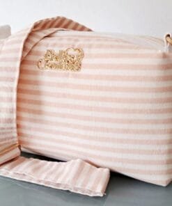 Bolso de Rayas - Rosa - Bellas y Creativas