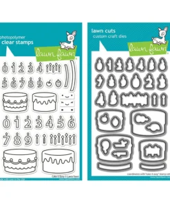 Set de Sello y Troquel - Cake It Easy - Lawn Fawn
